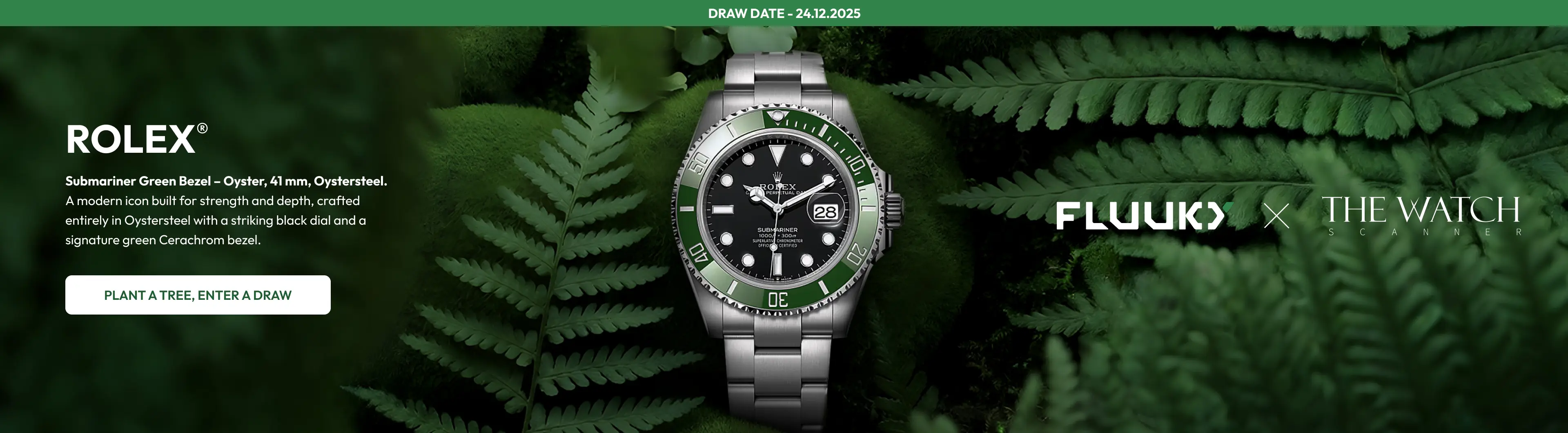 Rolex®️ Submariner Green Bezel – Oyster, 41 mm, Oystersteel