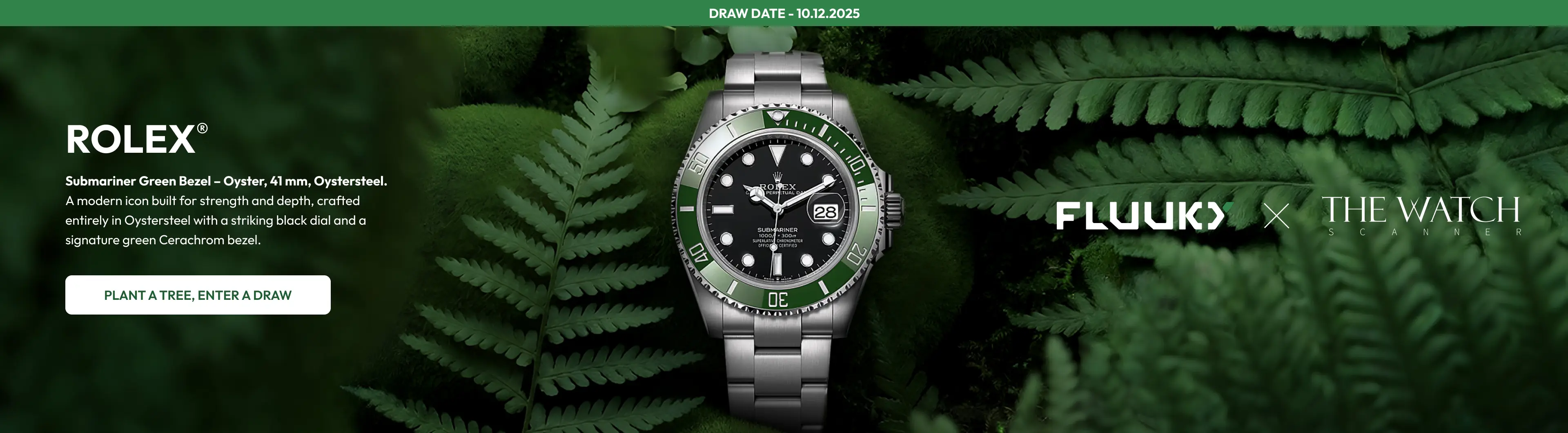 Rolex®️ Submariner Green Bezel – Oyster, 41 mm, Oystersteel